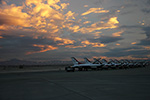 Thunderbirds at dusk