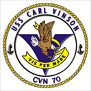 CVN-70 Uss Carl Vinson seal - courtesy US Navy